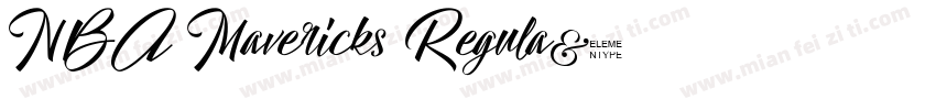 NBA Mavericks Regula字体转换
